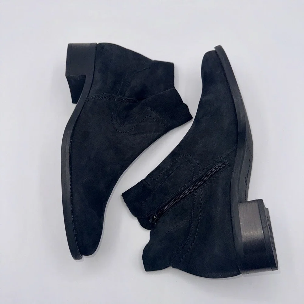 Paul Green Boston Boots‎ Womens Size 7.5 UK 5 Black Leather